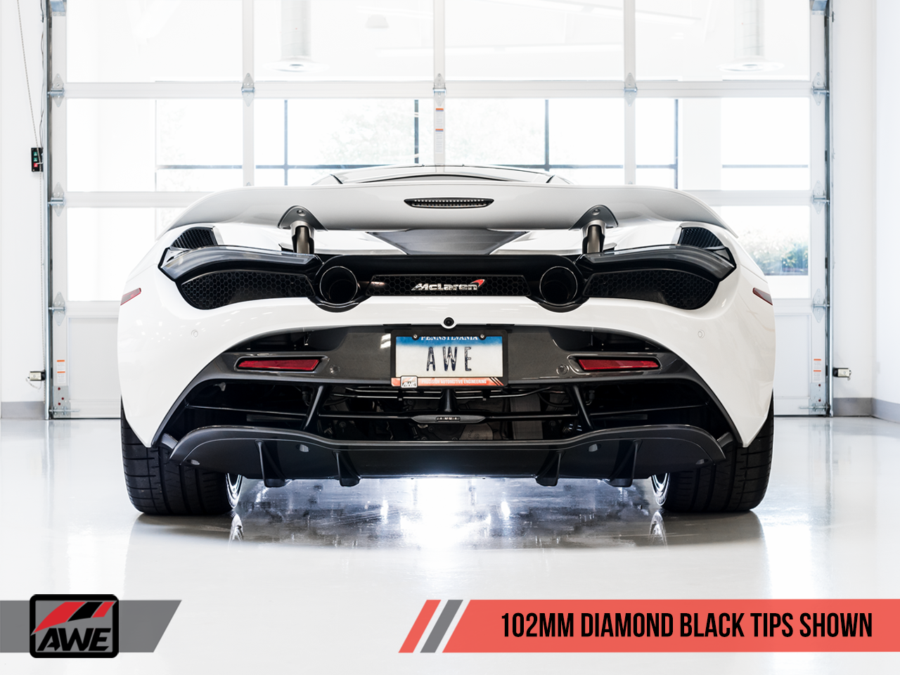 AWE Tuning Performance Exhaust for McLaren 720S - Diamond Black Tips