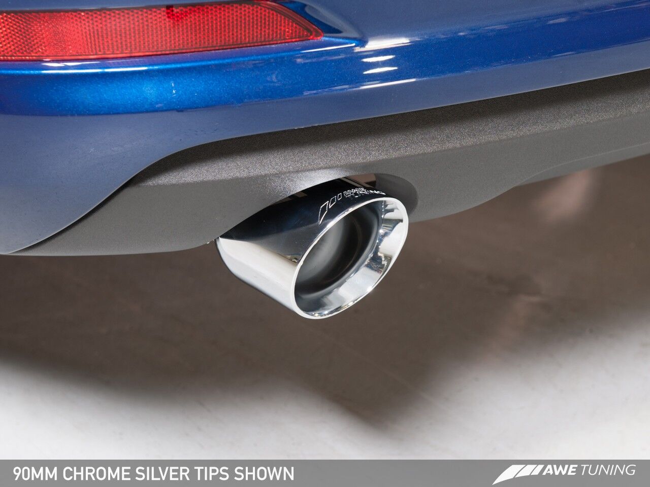 AWE Tuning Touring Edition Exhaust for Audi 8V A3 2.0T - Dual Outlet, Chrome Silver 90 mm Tips