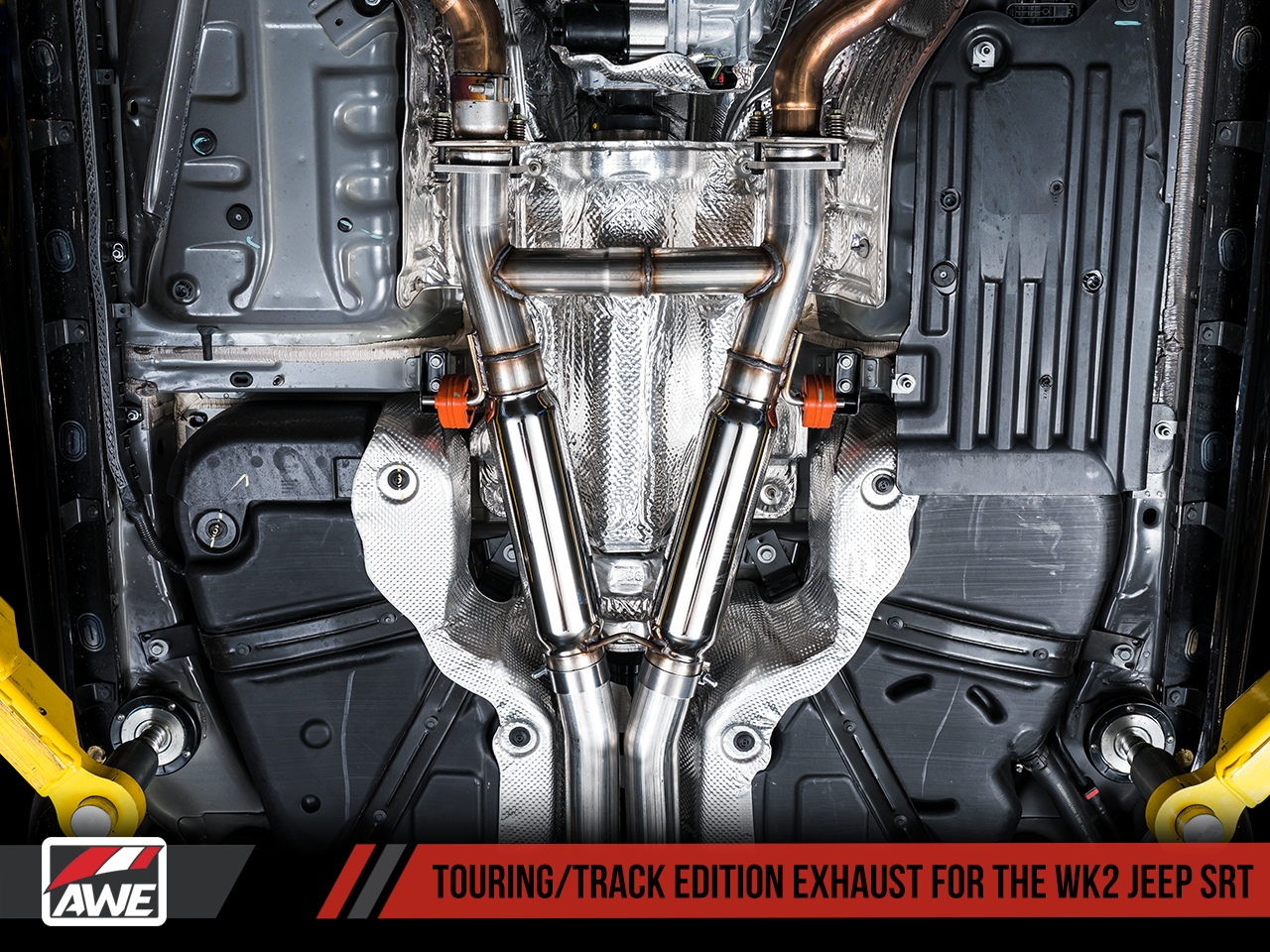 AWE Tuning Track Edition Exhaust for Jeep Grand Cherokee SRT - Chrome Silver Tips