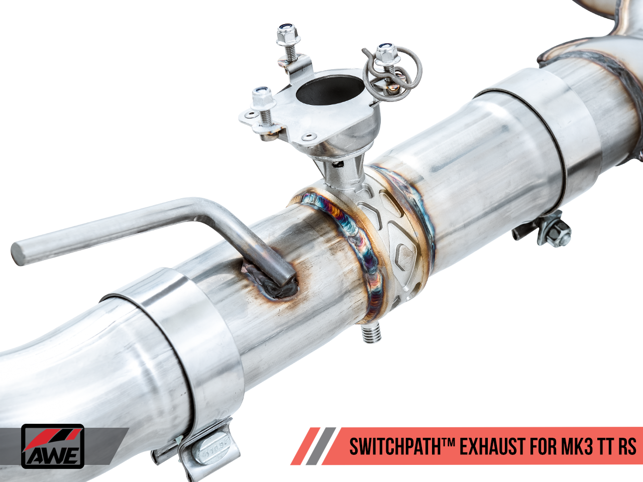AWE Tuning SwitchPath Exhaust for Audi MK3 TT RS - Diamond Black RS-style Tips