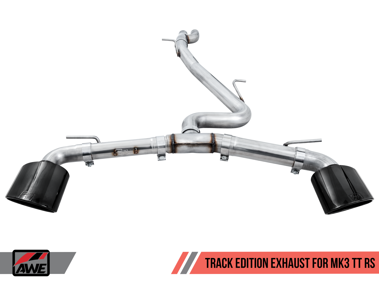 AWE Tuning Track Edition Exhaust for Audi MK3 TT RS - Diamond Black RS-style Tips