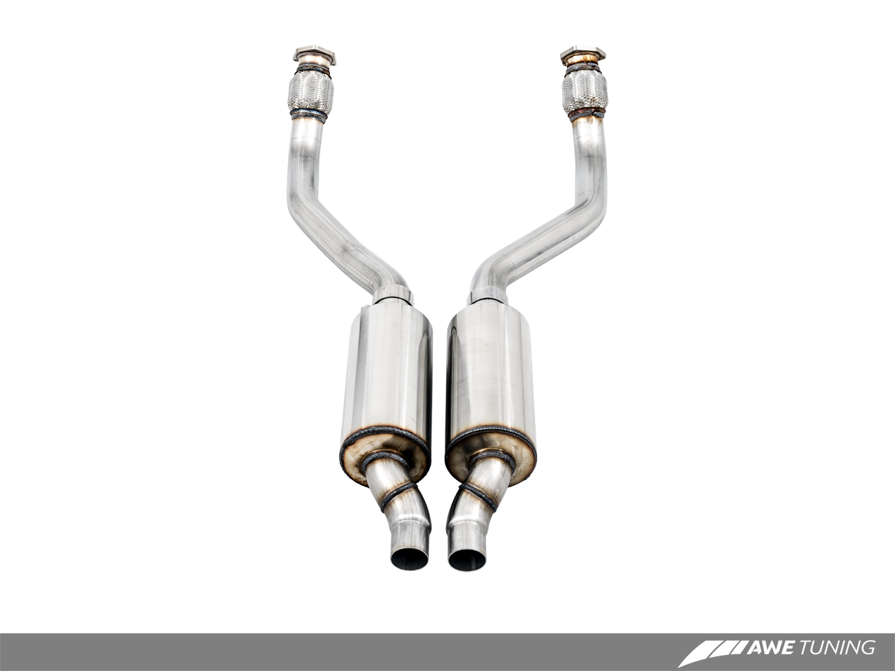 AWE Tuning Touring Edition Exhaust for Audi C7.5 A7 3.0T - Quad Outlet, Chrome Silver Tips