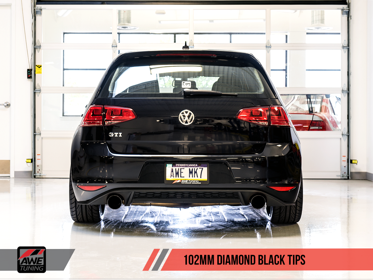 AWE Tuning Track Edition Exhaust for VW MK7 GTI - Diamond Black Tips
