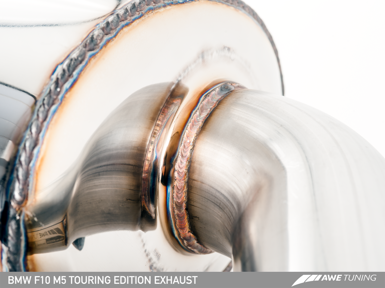 AWE Tuning Touring Edition Axle Back Exhaust for BMW F10 M5, Chrome Silver Tips