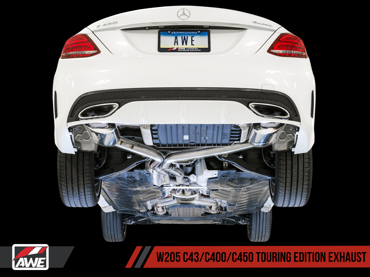 AWE Tuning Touring Edition Exhaust for Mercedes-Benz W205 AMG C43 / C450 / C400