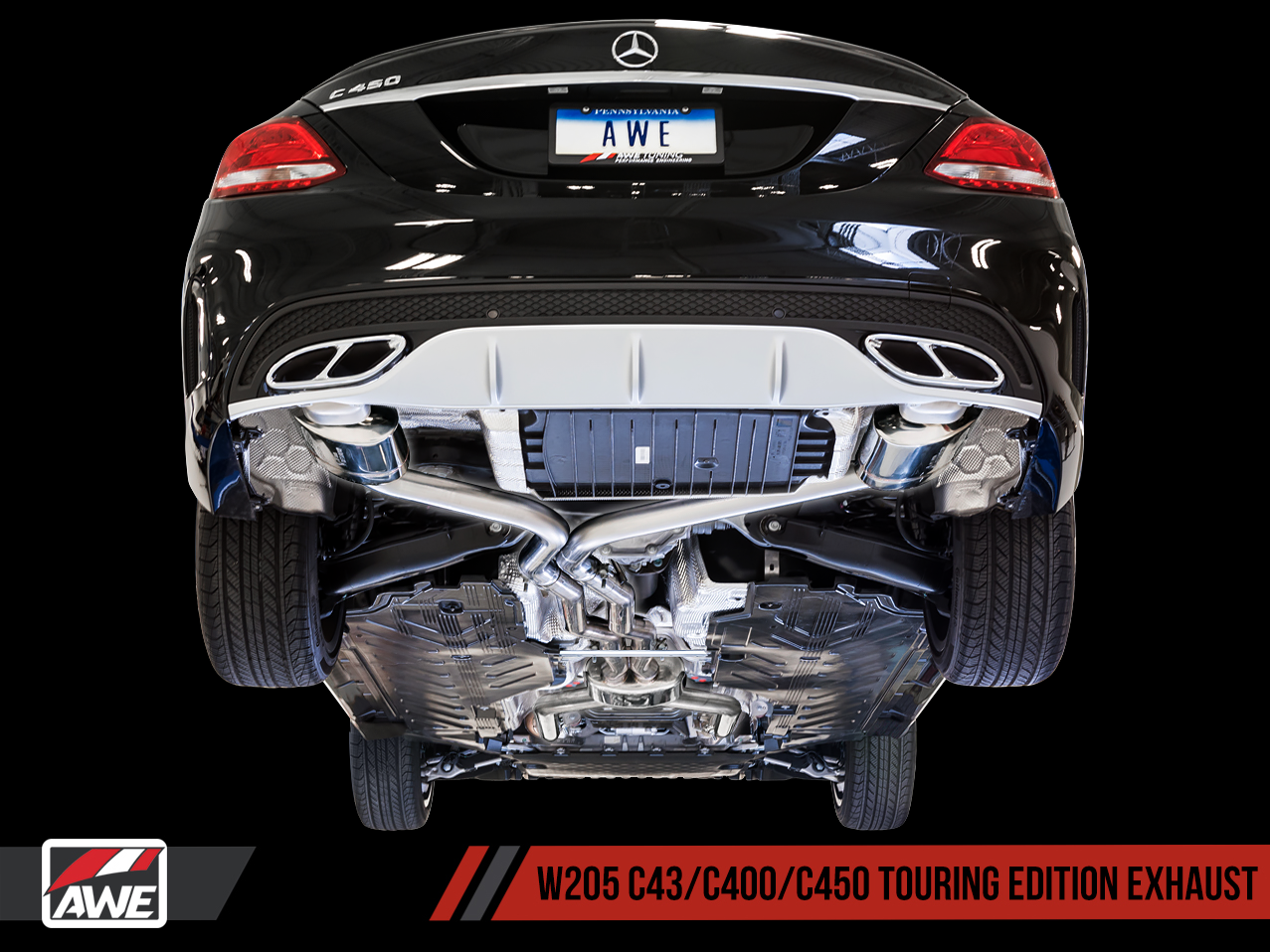 AWE Tuning Touring Edition Exhaust for Mercedes-Benz W205 AMG C43 / C450 / C400
