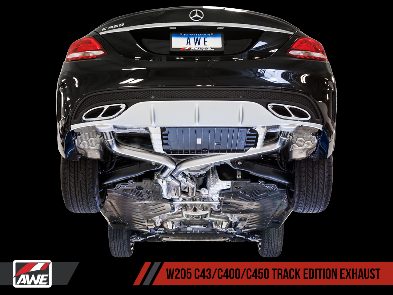 AWE Tuning Track Edition Exhaust for Mercedes-Benz W205 AMG C43 / C450 / C400