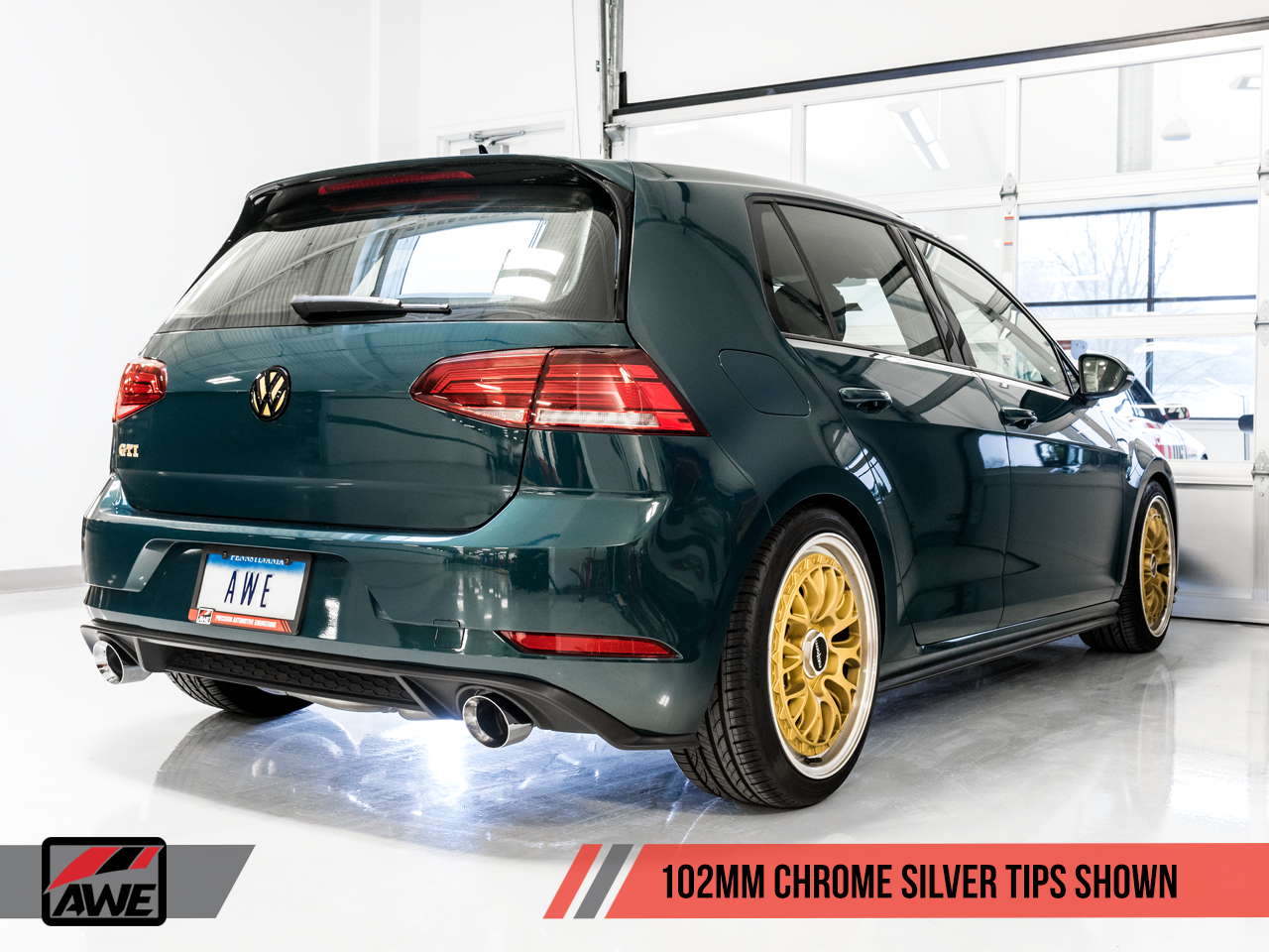 AWE Tuning Touring Edition Exhaust for VW MK7.5 GTI - Chrome Silver Tips