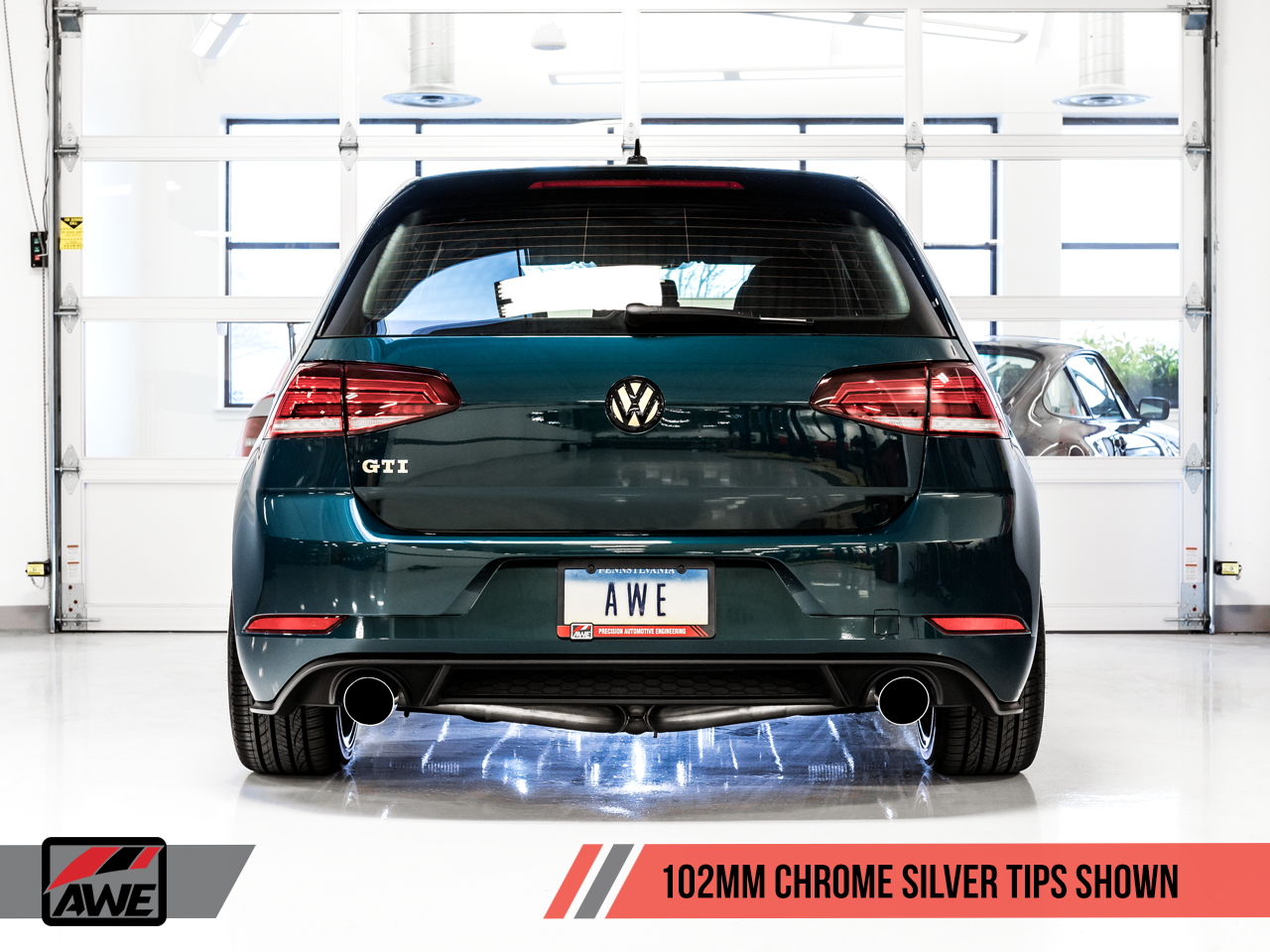 AWE Tuning Touring Edition Exhaust for VW MK7.5 GTI - Chrome Silver Tips