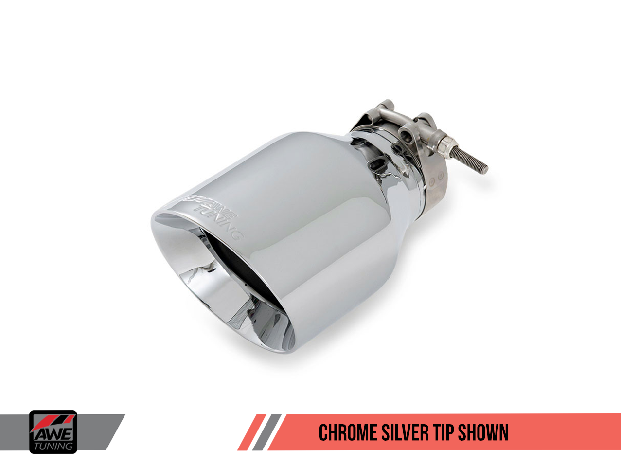 AWE Tuning Track Edition Exhaust for VW MK7 Golf 1.8T - Chrome Silver Tips (90mm)