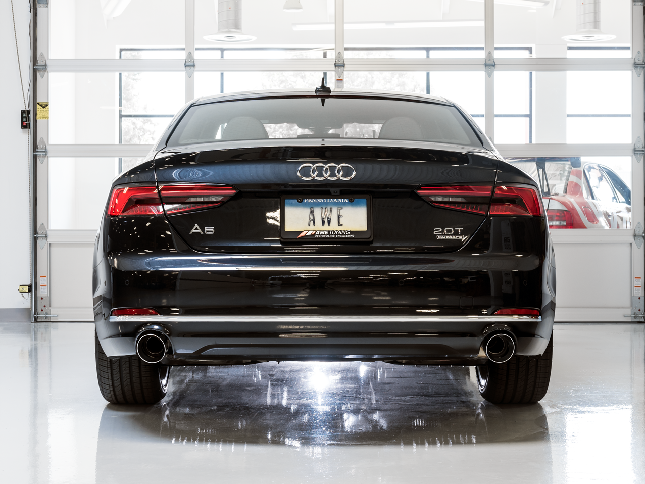AWE Tuning Touring Edition Exhaust for B9 A5, Dual Outlet - Chrome Silver Tips (includes DP)