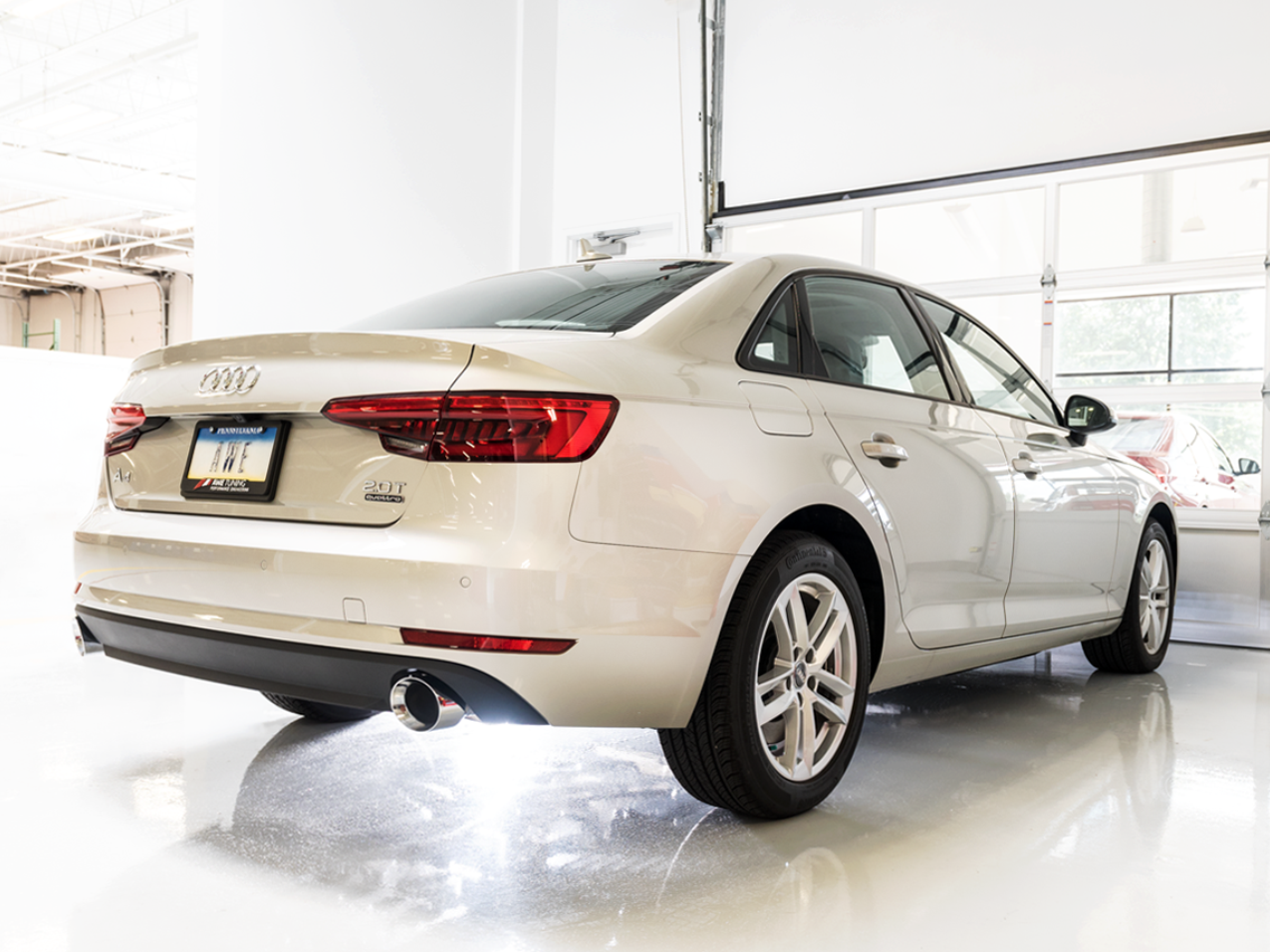 AWE Tuning Touring Edition Exhaust for B9 A4, Dual Outlet - Chrome Silver Tips (includes DP)
