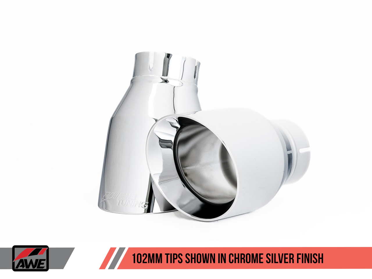 AWE Tuning Track Edition Exhaust for VW Golf Alltrack / Sportwagen 4Motion - Chrome Silver Tips