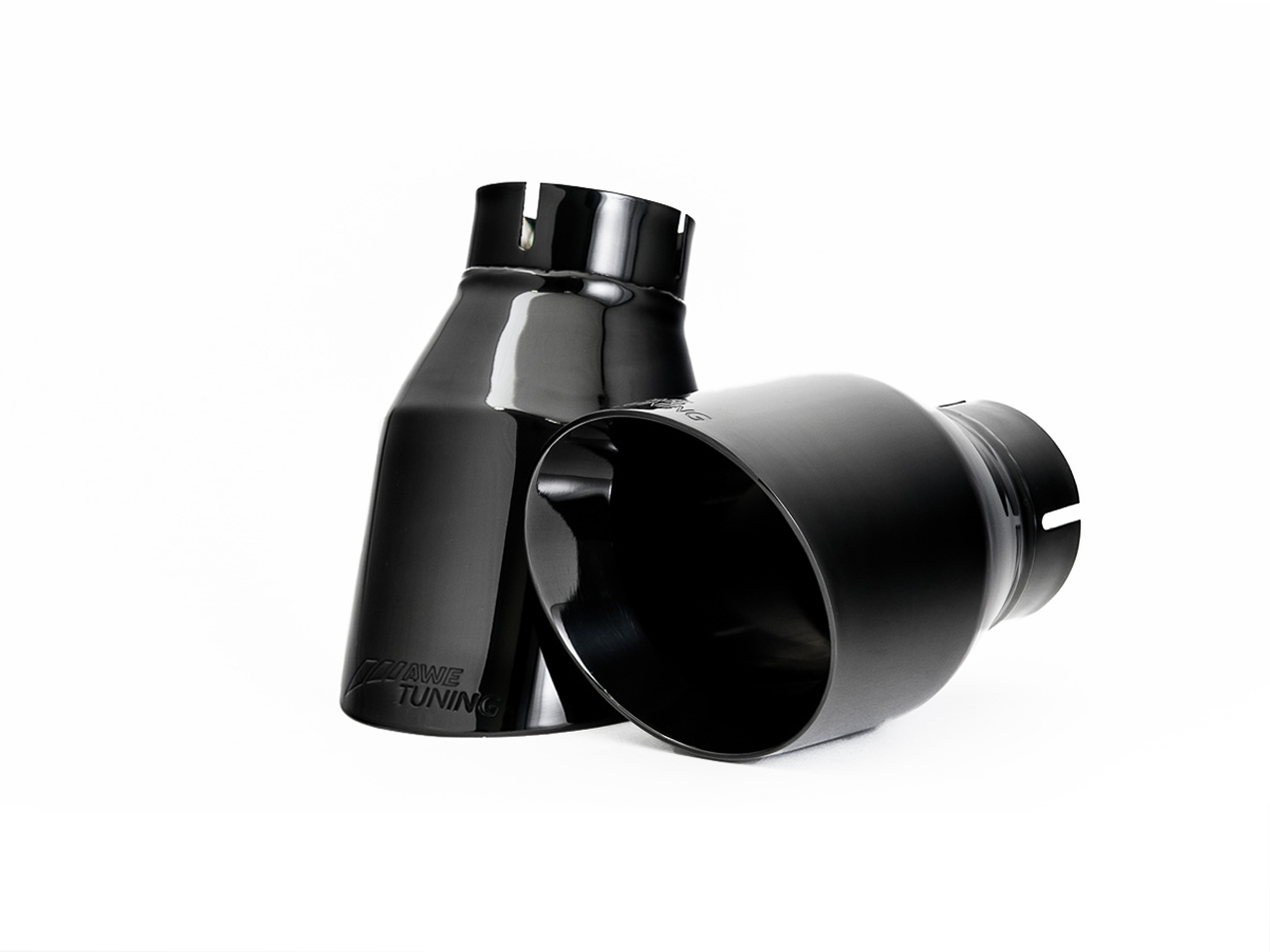 AWE Tuning Track Edition Exhaust for B9 A5, Dual Outlet - Diamond Black Tips (includes DP)