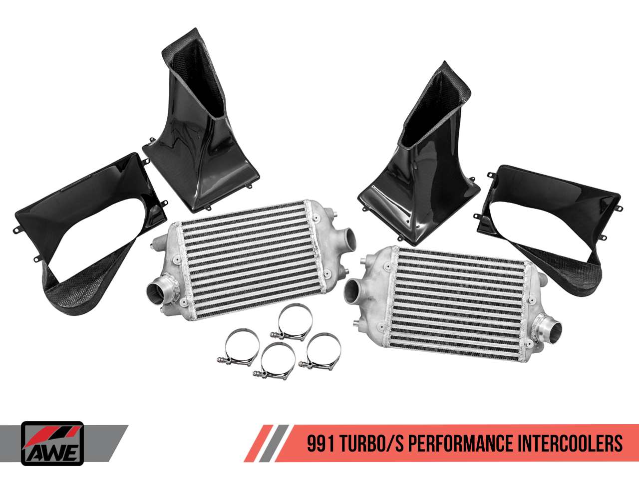 AWE Tuning Performance Intercooler Kit for Porsche 991 Turbo / S