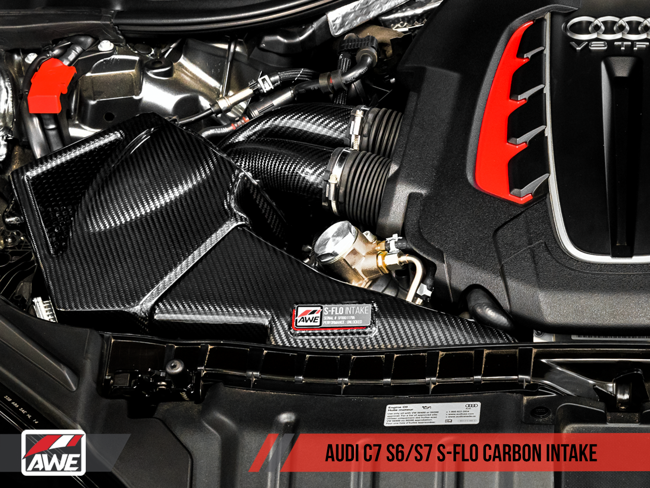 AWE Tuning S-FLO Carbon Intake for Audi C7 S6 / S7