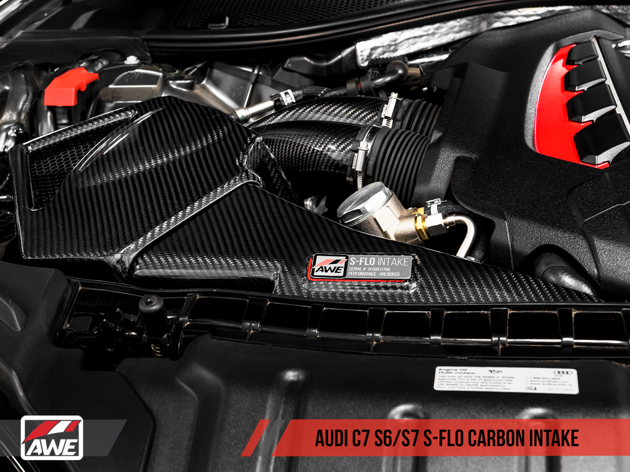 AWE Tuning S-FLO Carbon Intake for Audi C7 S6 / S7