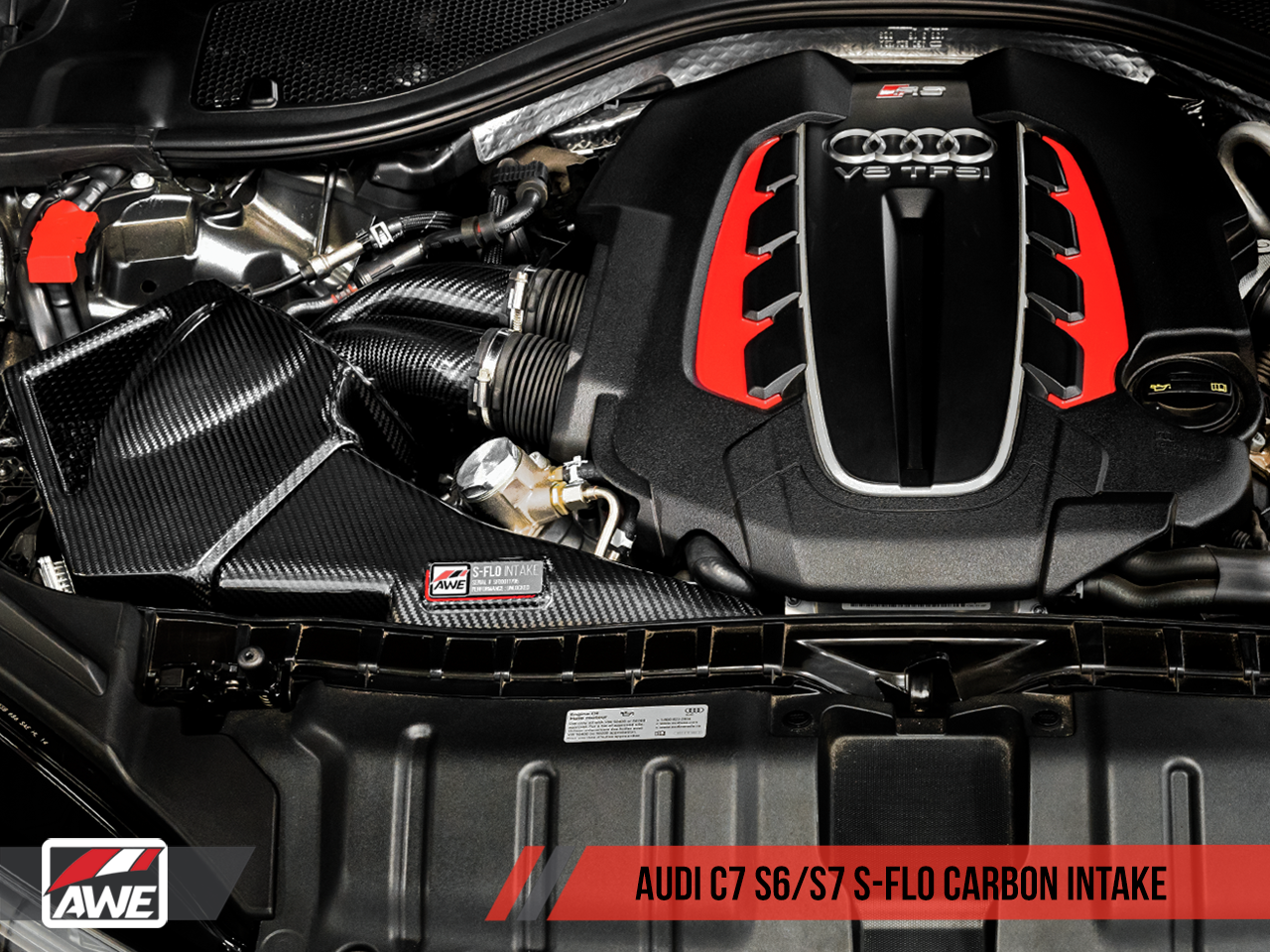 AWE Tuning S-FLO Carbon Intake for Audi C7 S6 / S7