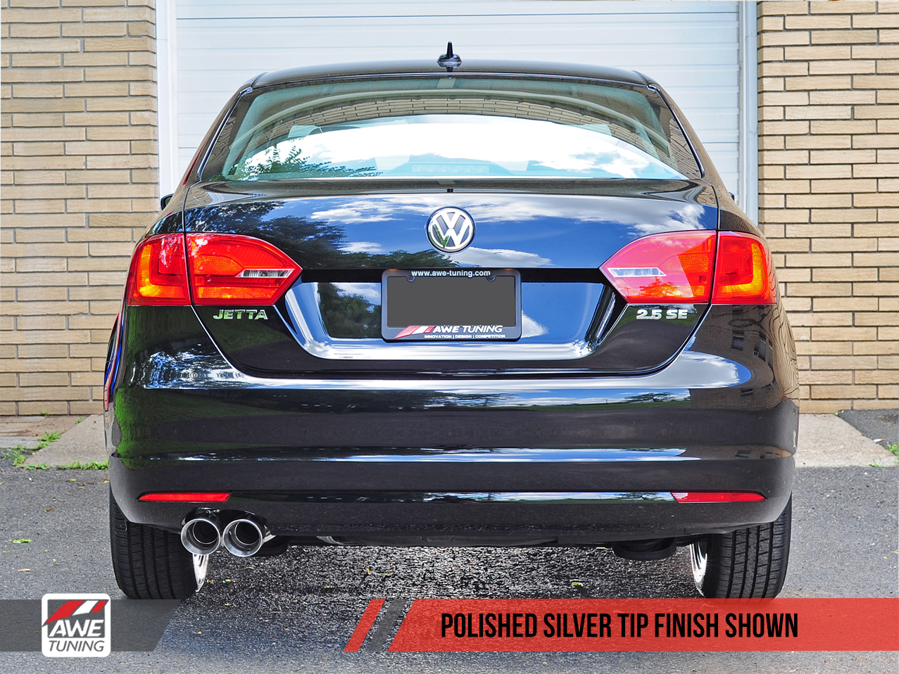 AWE Tuning Track Edition Exhaust for MK6 Jetta 2.5L - Polished Silver Tips