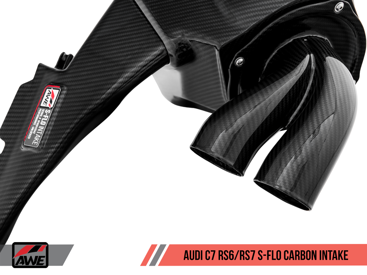 AWE Tuning S-FLO Carbon Intake for Audi C7 RS 6 / RS 7 - CARB EO #D-832