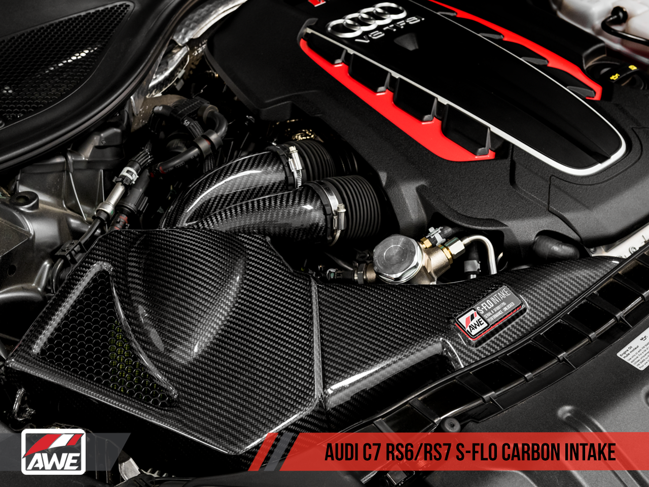 AWE Tuning S-FLO Carbon Intake for Audi C7 RS 6 / RS 7 - CARB EO #D-832