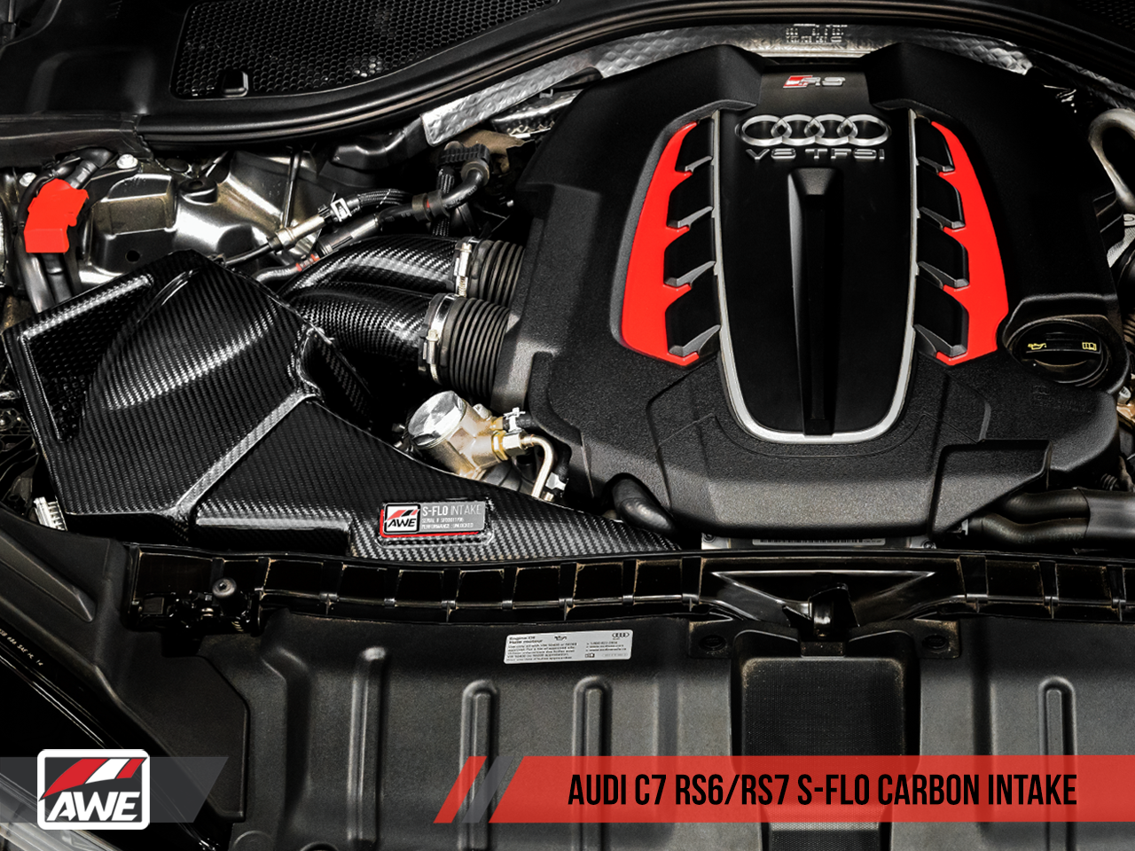 AWE Tuning S-FLO Carbon Intake for Audi C7 RS 6 / RS 7 - CARB EO #D-832