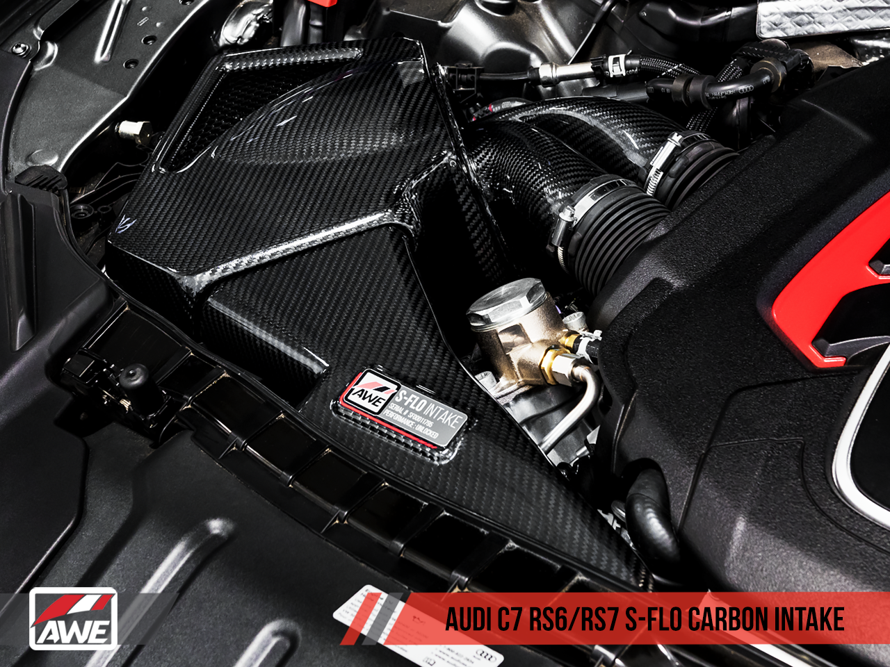 AWE Tuning S-FLO Carbon Intake for Audi C7 RS 6 / RS 7 - CARB EO #D-832