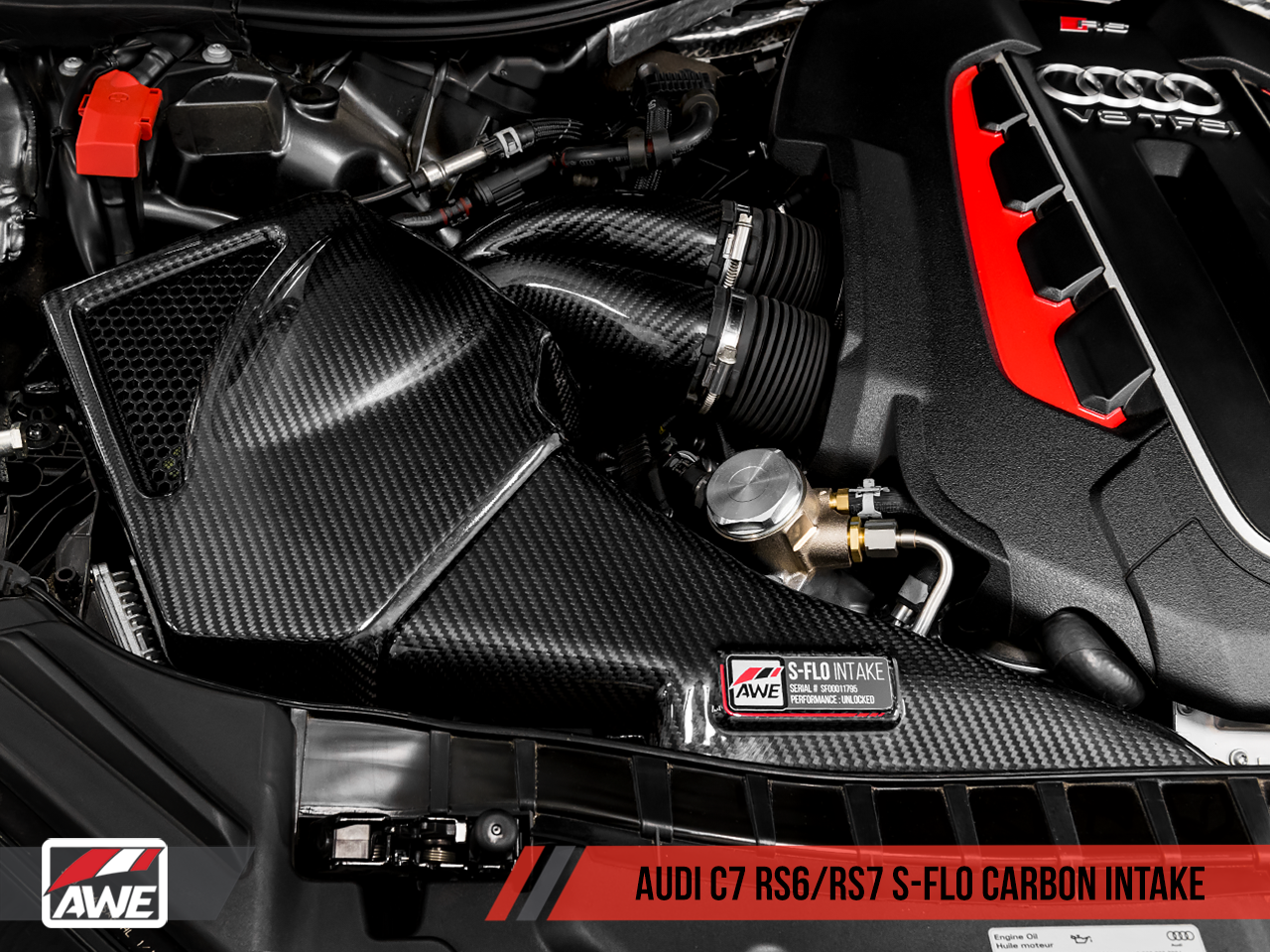 AWE Tuning S-FLO Carbon Intake for Audi C7 RS 6 / RS 7 - CARB EO #D-832