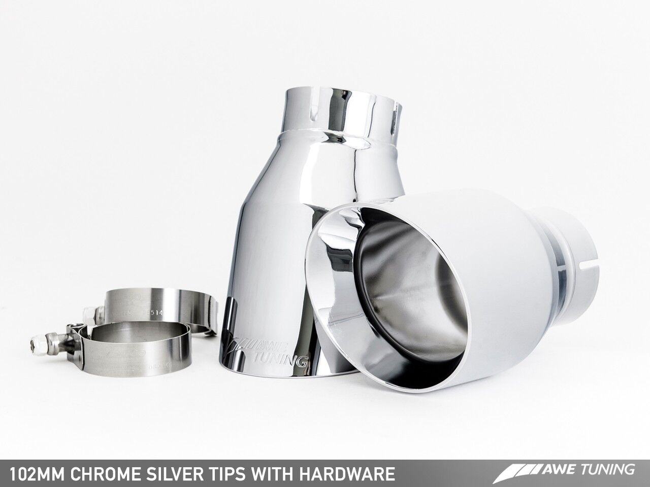 AWE Tuning Touring Edition Exhaust for Audi C7.5 A6 3.0T - Quad Outlet, Chrome Silver Tips