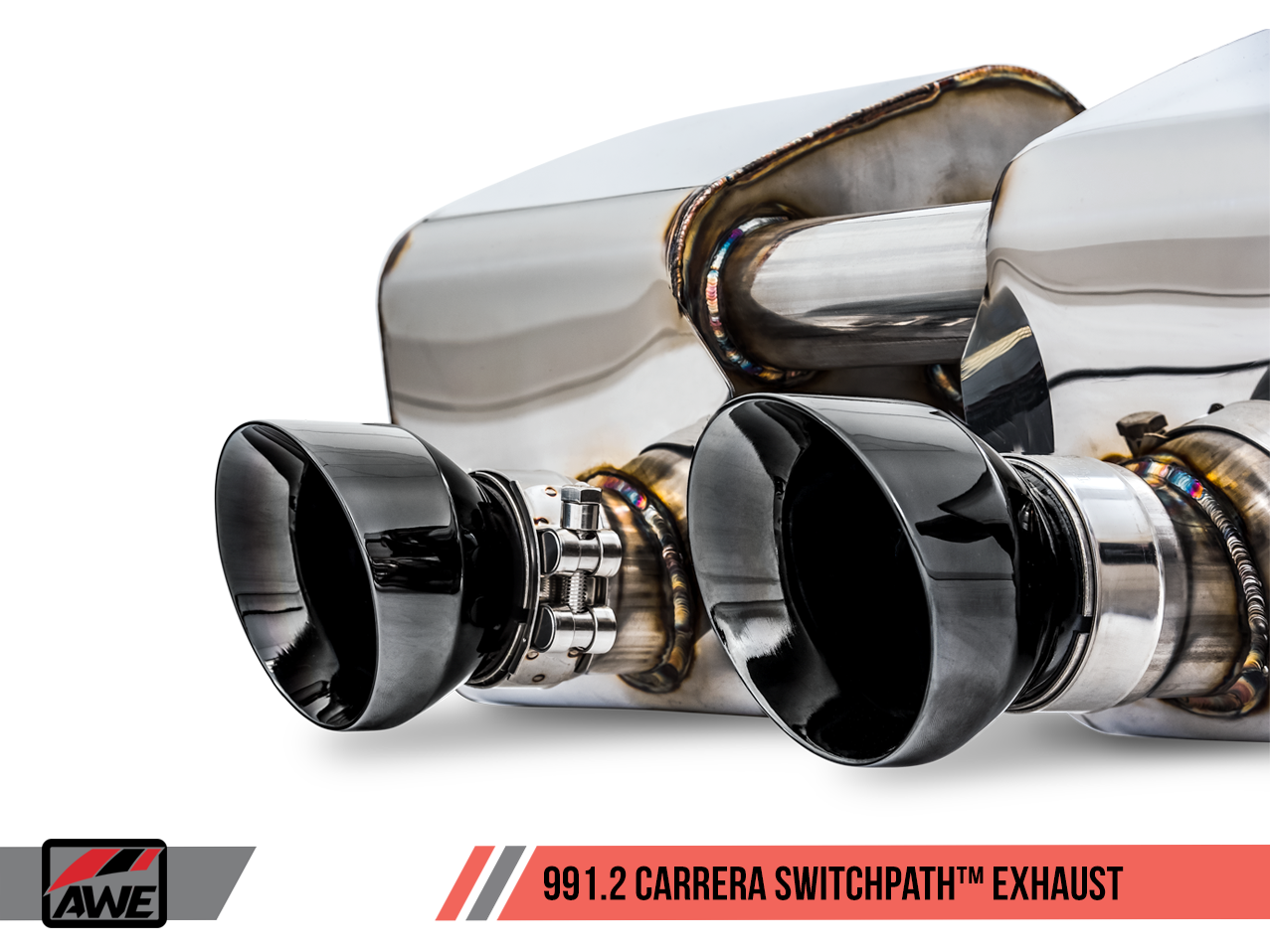 AWE Tuning SwitchPath Exhaust for 991.2 Carrera / S / GTS with PSE - Diamond Black Tips