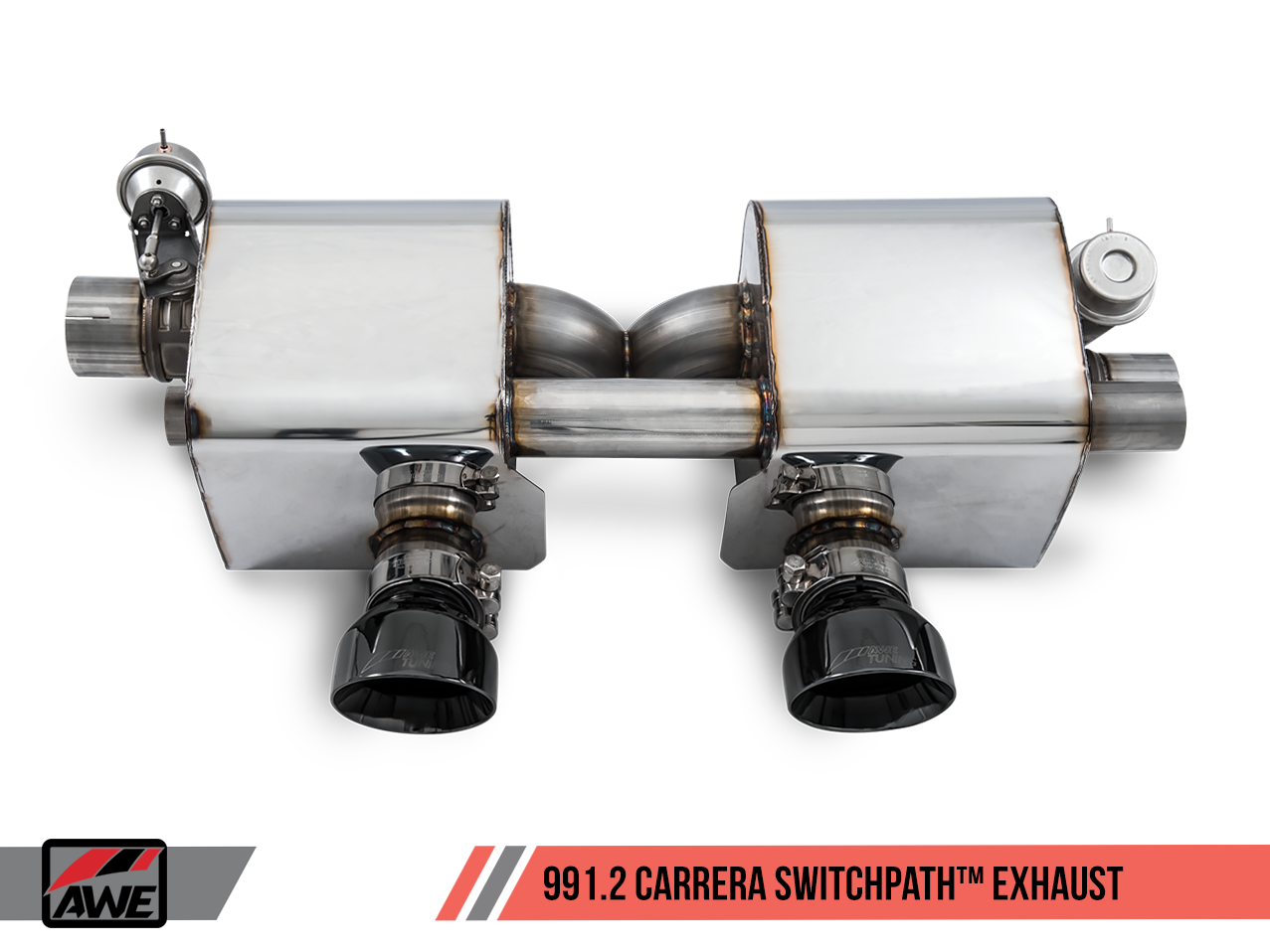AWE Tuning SwitchPath Exhaust for 991.2 Carrera / S / GTS with PSE - Diamond Black Tips