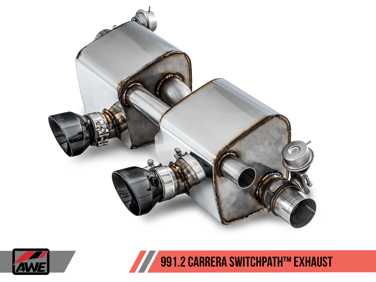 AWE Tuning SwitchPath Exhaust for 991.2 Carrera / S / GTS with PSE - Diamond Black Tips