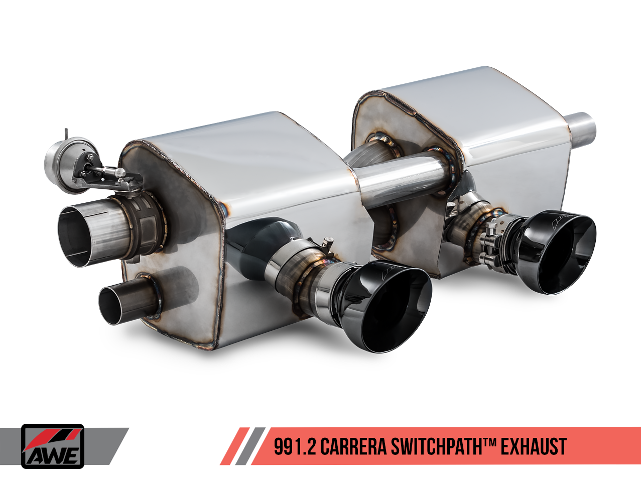 AWE Tuning SwitchPath Exhaust for 991.2 Carrera / S / GTS with PSE - Diamond Black Tips