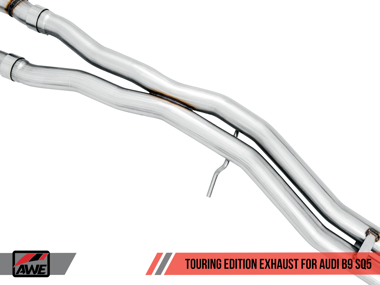 AWE Tuning Touring Edition Exhaust for Audi B9 SQ5 - Non-Resonated - No Tips (Turn Downs)