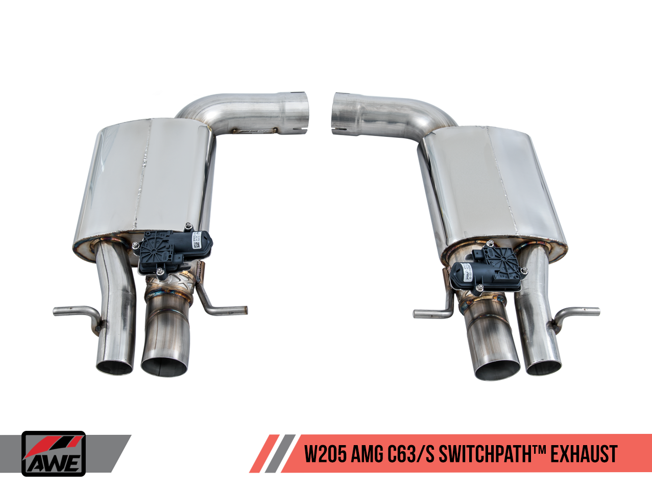 AWE Tuning SwitchPath Exhaust System for Mercedes-Benz W205 AMG C63/S Sedan - Dynamic Performance Exhaust cars (no tips)