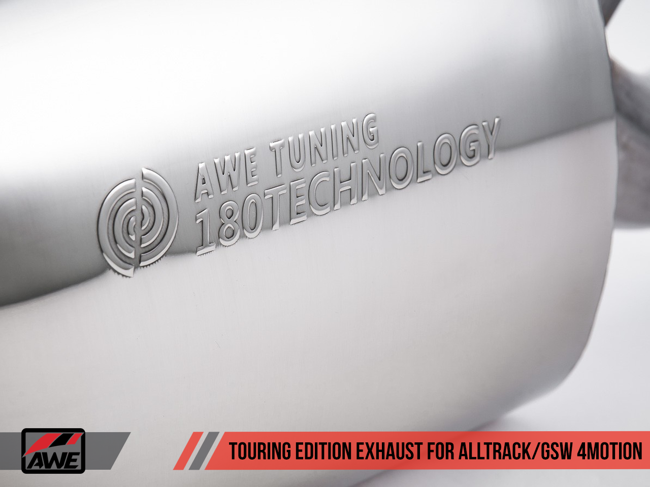 AWE Tuning Touring Edition Exhaust for VW Golf Alltrack / Sportwagen 4Motion - Chrome Silver Tips