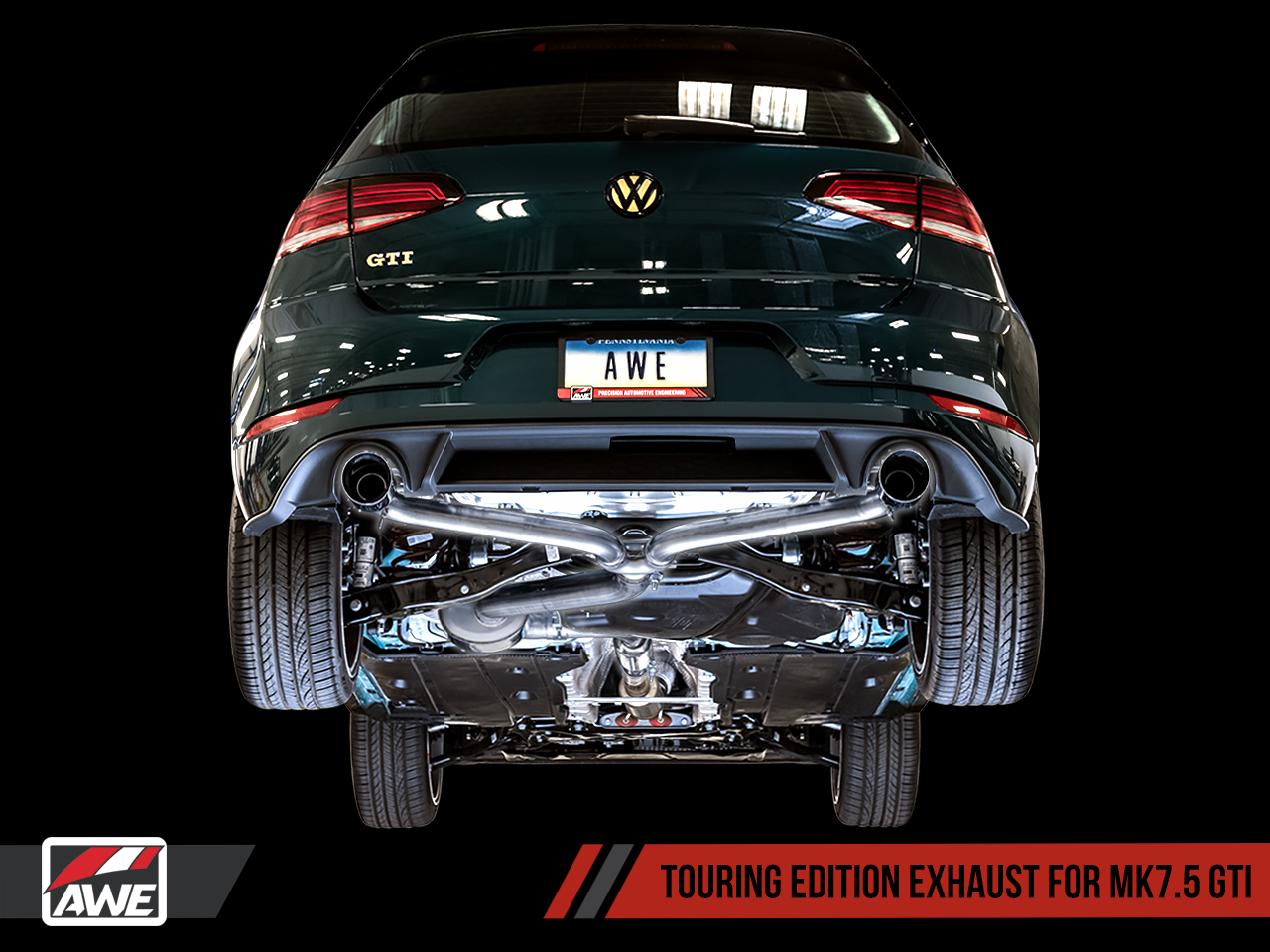 AWE Tuning Touring Edition Exhaust for VW MK7.5 GTI - Chrome Silver Tips