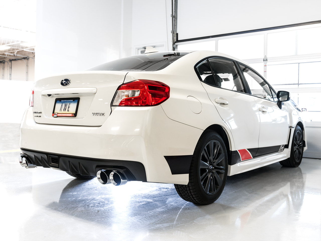 AWE Tuning Touring Edition Exhaust for 2015+ VA WRX Sedan - Chrome Silver Quad Tips (102mm)
