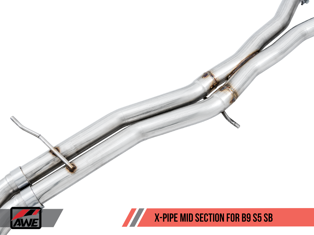 AWE Tuning Touring Edition Exhaust for Audi B9 S5 Sportback - Non-Resonated - Diamond Black 102mm Tips