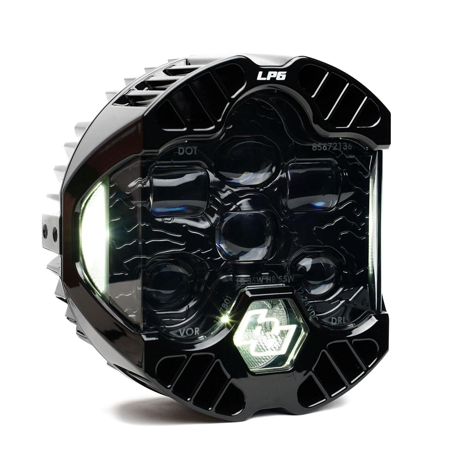 DOT LP6 LED Headlight Replacement Universal (White) by Baja Designs - 18-0001