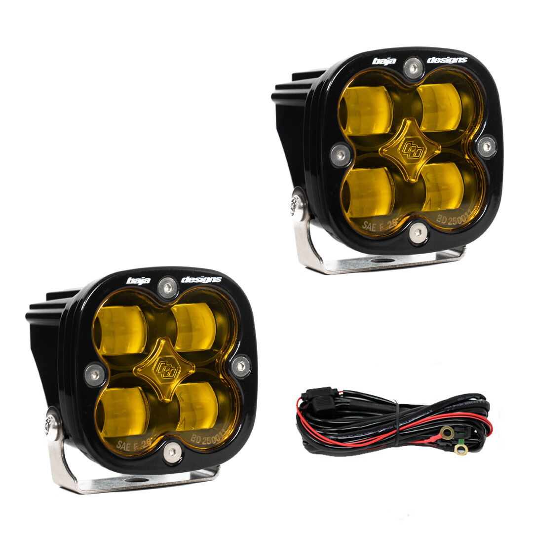 Squadron SAE Pair LED Spot Baja Amber by Baja Designs - 257811