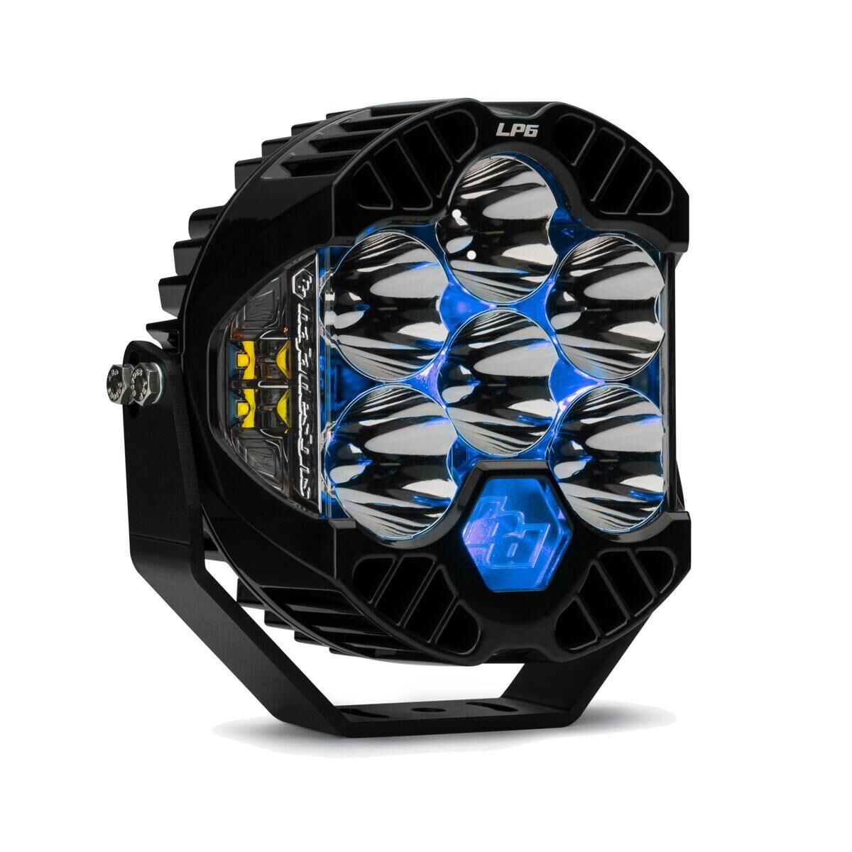 LP6 Pro LED Auxiliary Light Pod Light Pattern Driving/Combo Blue Backlight by Baja Designs - 270015