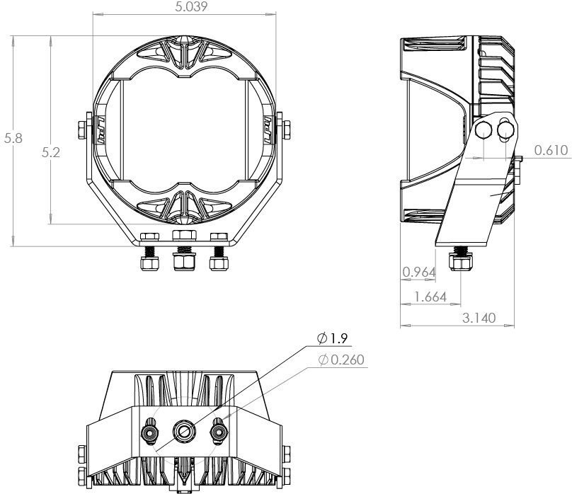 LP4 Pro LED Driving/Combo Baja Amber Lens Pair by Baja Designs