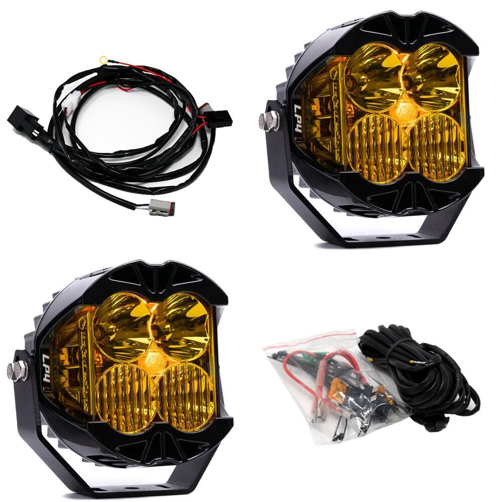 LP4 Pro LED Driving/Combo Baja Amber Lens Pair by Baja Designs - 297813