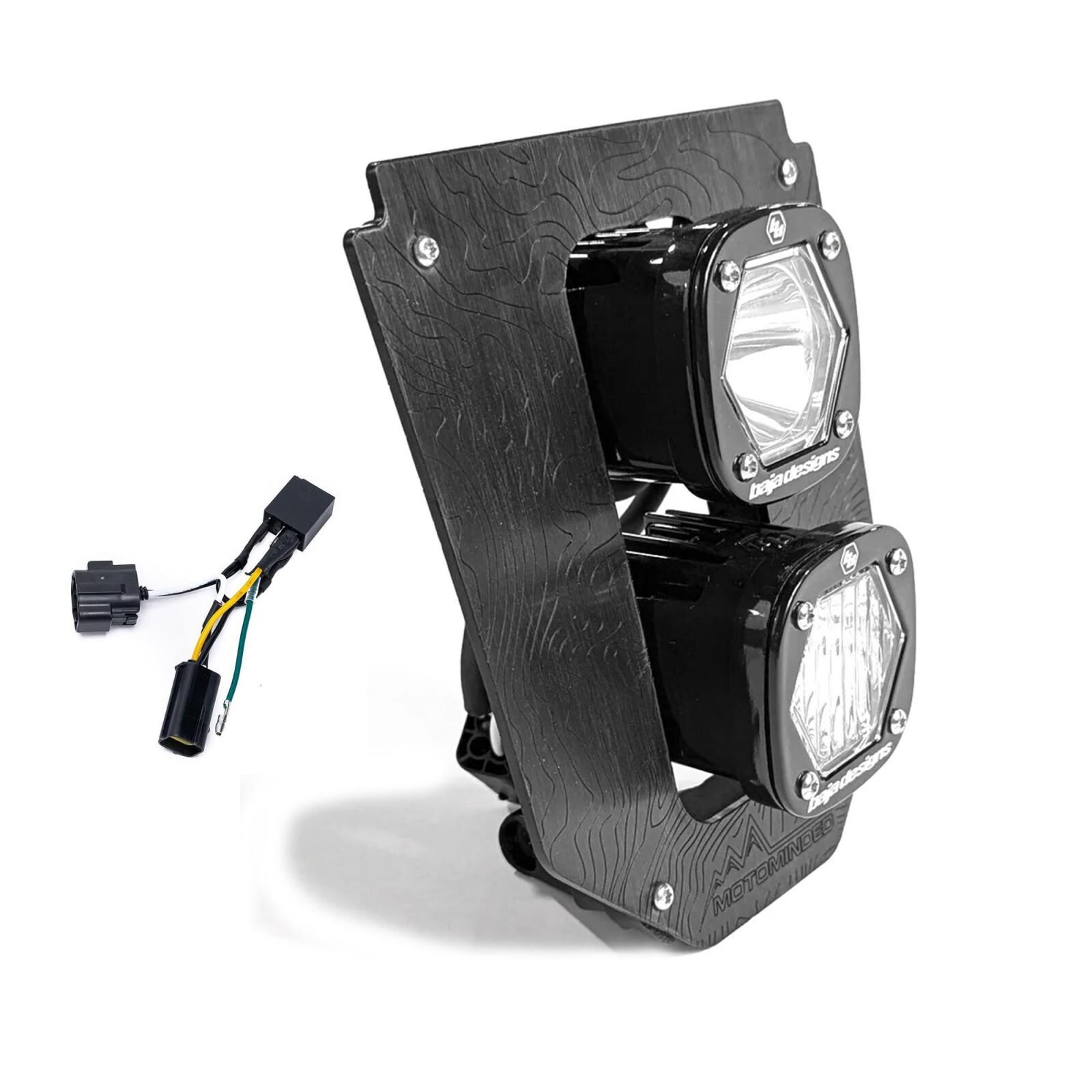 Husqvarna Dual S1 Gemini (D/C) LED Headlight Kit w/ Hi-Low Harness 2024-2025 Husqvarna FE-S by Baja Designs - 38-7018