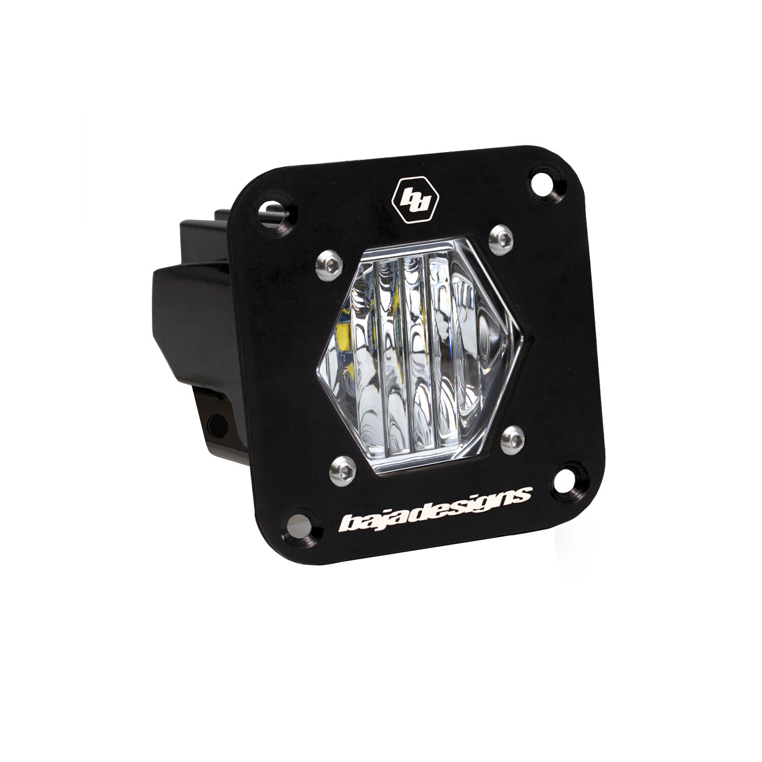 LED Light Pod Flush Mount Clear S1 Wide Cornering by Baja Designs - 381005