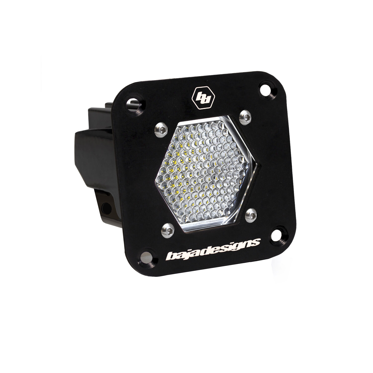 LED Light Pod Flush Mount Clear S1 Work/Scene Pattern by Baja Designs - 381006