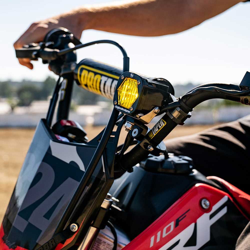 Electric Start Pit Bike S1 Moto Kit Clear Wide Cornering by Baja Designs