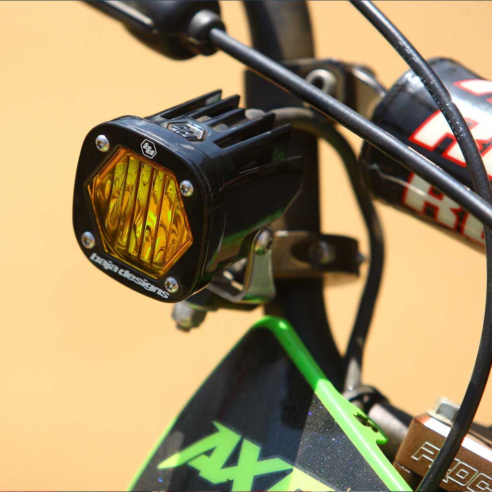 Electric Start Pit Bike S1 Moto Kit Baja Amber Wide Cornering by Baja Designs