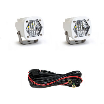 LED Light Pod S1 Wide Cornering White Pair by Baja Designs - 387805WT